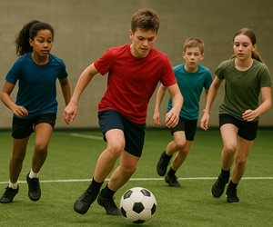 Presentational Youth Indoor Soccer League visual