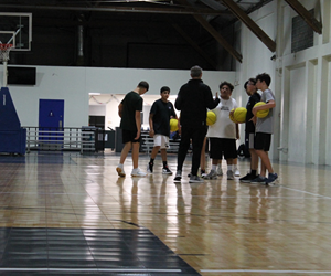 Presentational Middle School Basketball League visual