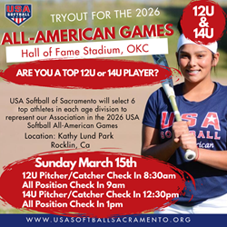 Presentational 2026 All-American Games Tryouts visual