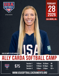 Presentational Ally Carda Youth Fastpitch Camp visual