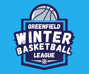 Presentational Winter Adult Basketball League visual