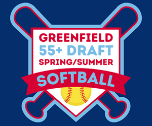 Presentational 55+ Draft Spring / Summer Softball visual
