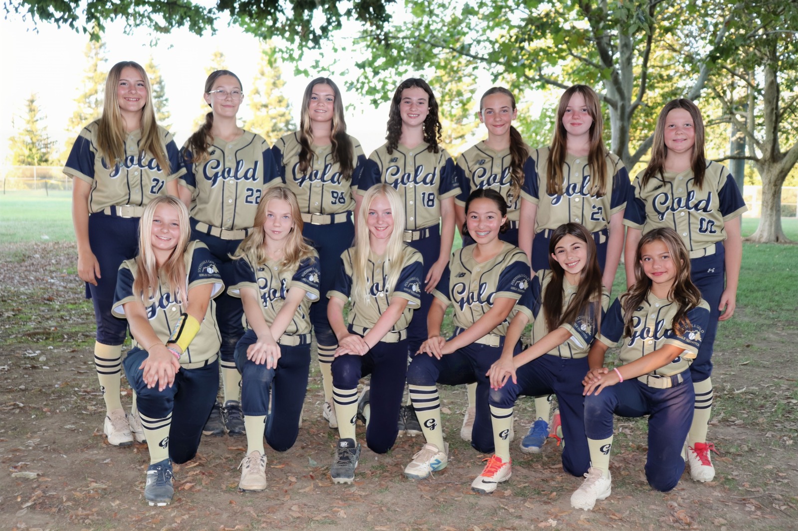 Female high school basketball team playing game