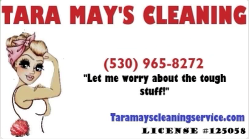 Tara May's Cleaning website