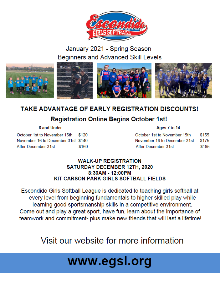 Escondido Girls Softball League