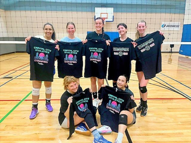 Tennis ball on a court