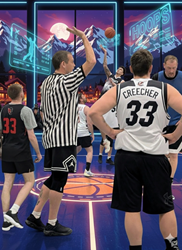 Presentational Adult Basketball League visual