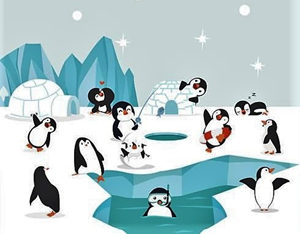 Presentational Penguin Playground - Sensory Activity / Project visual