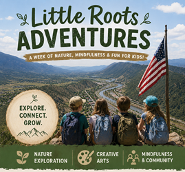 Presentational Little Roots Adventure Program with Caroline Long visual