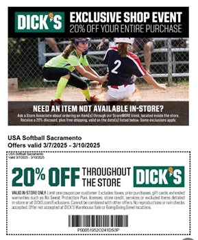 Dick's Sporting Goods Coupon! link
