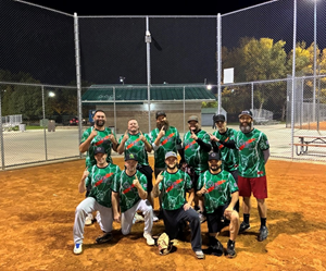 Presentational Fall Gold Softball visual