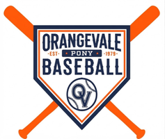 Orangevale Pony Baseball center badge