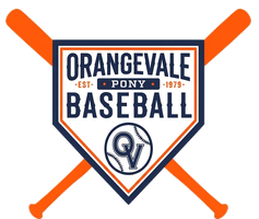 Orangevale Pony Baseball center badge