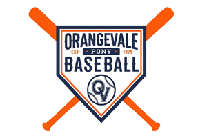Orangevale Pony Baseball center badge