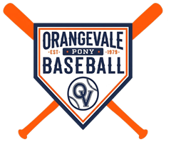 Orangevale Pony Baseball center badge