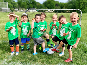 Presentational Fall 2026 PreK & Kindergarten (3v3) Soccer League visual