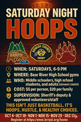 Presentational Saturday Night Hoops visual