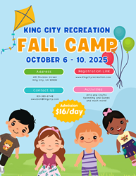 Presentational 2025 FALL Day Camp 10/6 - 10/10 visual