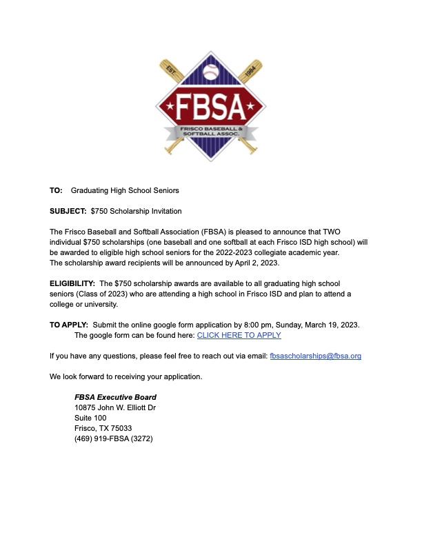 Frisco Baseball & Softball Association