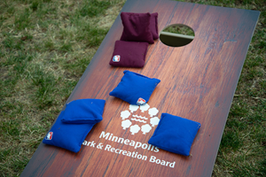 Presentational Summer Cornhole League visual