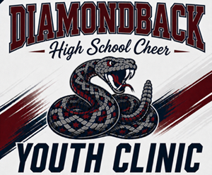Presentational UMHS Cheer Clinic visual