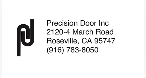 Precision Doors website