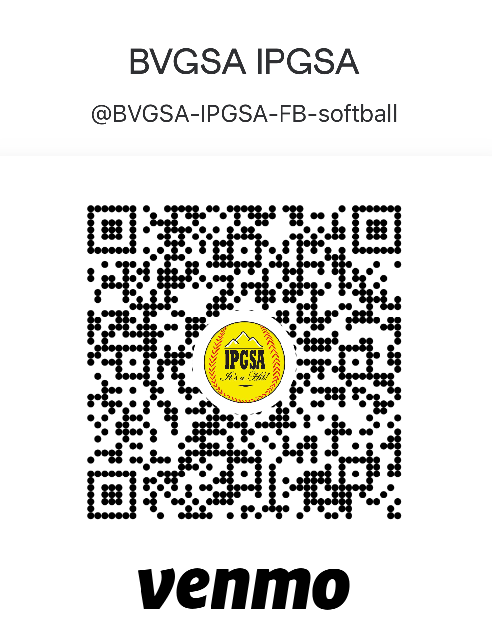 Venmo QR code for donations in memory of Ingrid Edie Penry