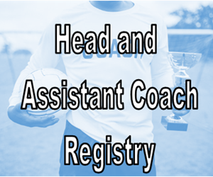 Presentational 2025-2026 Coach and Assistant Coach Registry visual
