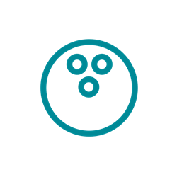 Presentational Winter Bowling League visual