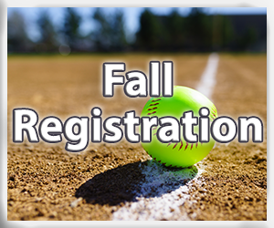 Presentational Fall Softball League 2026 visual