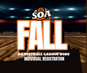 Presentational 2026 Fall Basketball League - Individual visual