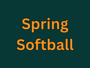 Presentational Spring Softball visual