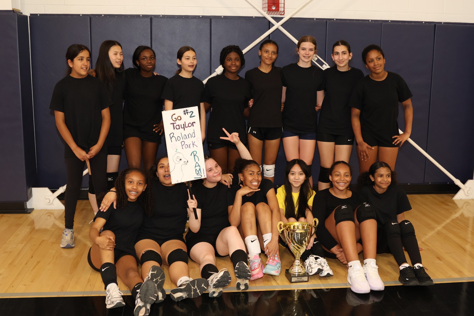 Huddling in a youth soccer match