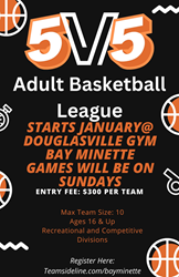 Presentational Adult Basketball visual