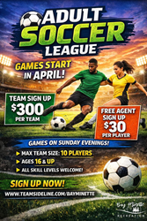 Presentational Adult Soccer visual