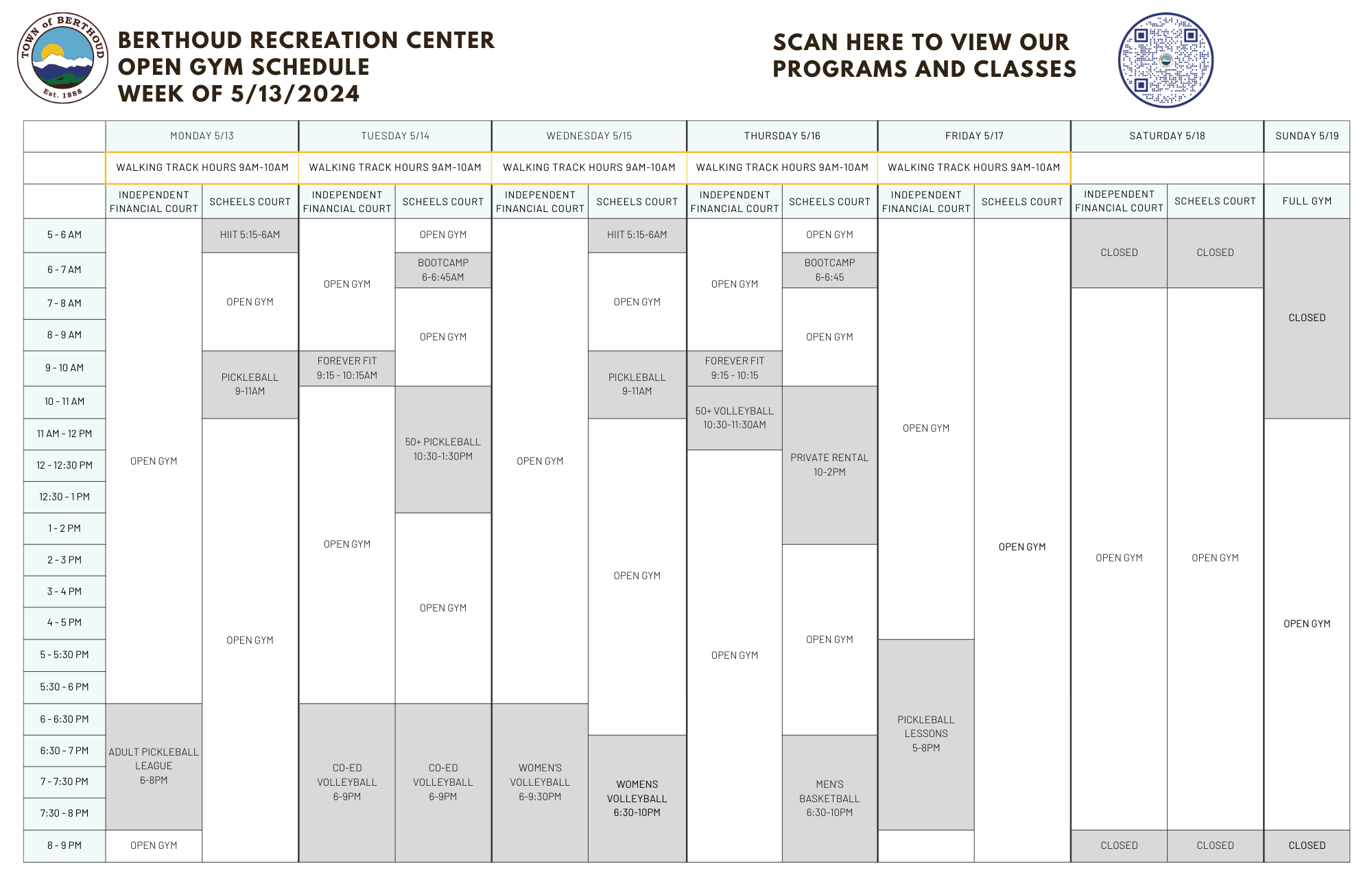 Berthoud Parks and Recreation