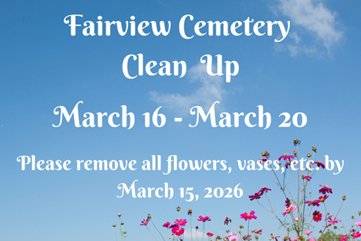 Fairview Cemetery Clean-up Week link