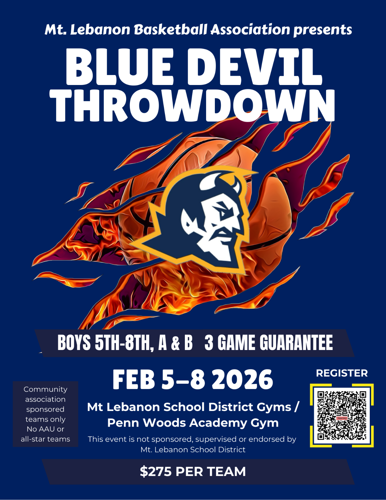 Female high school basketball team playing game