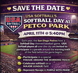 Presentational 2026 Softball Day at Petco Park NEW visual