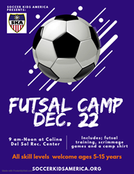 Presentational 2025 Winter Futsal Camp December 22 visual