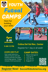 Presentational 2026 Futsal Camps visual