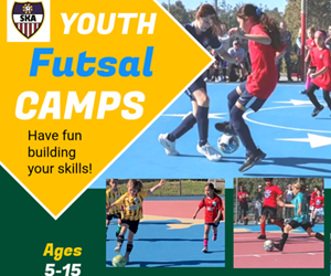 Presentational 2026 Futsal Camps visual