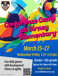Presentational 2026 Birney Spring Conference Camp visual