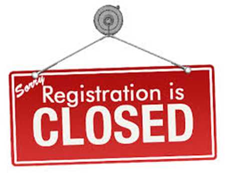 Player Registration is is Officially Closed link