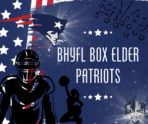 Presentational 2026 BHYFL Box Elder Patriots visual