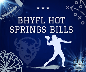 Presentational 2026 BHYFL Hot Springs Bills visual