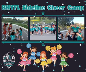 Presentational 2026 BHYFL Cheer Camp visual