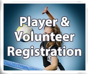 Presentational RWYC GIRLS VOLLEYBALL LEAGUE visual