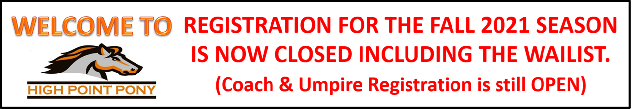 High Point Pony Baseball & Softball High Point Pony Baseball & Softball