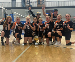 Presentational Girls Volleyball visual